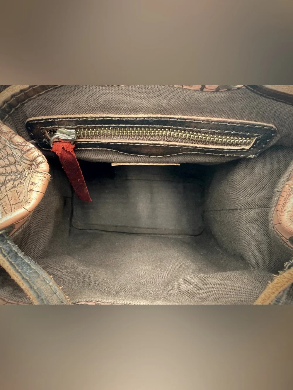 Freebird Pink Croco Brett Backpack